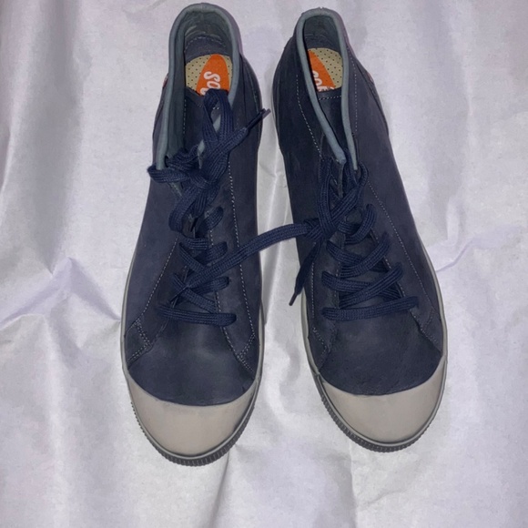 Softinos Blue leather sneakers - Picture 10 of 12